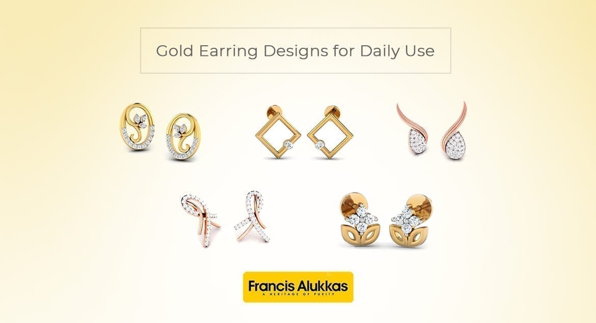 Simple Daily Wear Gold Earring Design - Get Easy Art and Craft Ideas